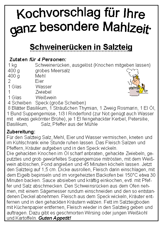 Schweineruecken in Salzteig