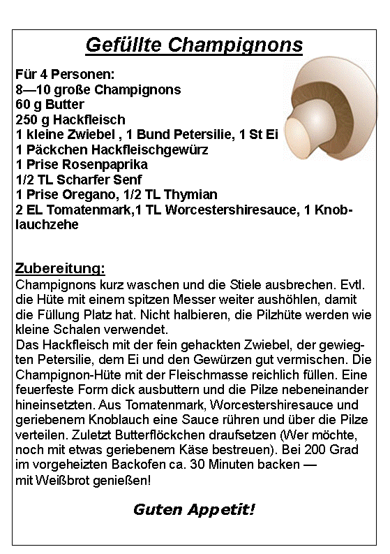 gefuellte champignons